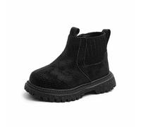 Générique Enfant Chaussures d'hiver Chaud Fille Botte Fourrées Fourrée Garçon Bottines Antidérapantes Mode Bébé Chaussures à Semelle Souple d'automne De Neige Elegant 21-30