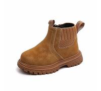 Générique Enfant Chaussures d'hiver Chaud Fille Botte Fourrées Fourrée Garçon Bottines Antidérapantes Mode Bébé Chaussures à Semelle Souple d'automne De Neige Elegant 21-30