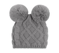 Générique Enfant d'hiver Chapeau en Peluche Bonnet à Ourson Mignon Pompon pour Femme Bonnet de Doux et Chaud Bonnet de Causal Élégant pour Garçons et bébé Filles