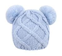 Générique Enfant d'hiver Chapeau en Peluche Bonnet à Ourson Mignon Pompon pour Femme Bonnet de Doux et Chaud Bonnet de Causal Élégant pour Garçons et bébé Filles