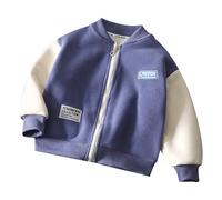 Générique Enfant Fille Garçon Blouson Polaire Veste flanelle légère doux mi saison zippé Temps Libre Outdoor Basic Sweats Pour course à pied, marche, randonnée Veste polaire unie à fermeture éclair