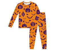 Générique Enfant Pyjama 2 Pièces Deguisement Halloween Assorti pour la Famille Pyjamas Déguisements Vetement Bien serré Coupe troite en Coton Doux Filles et GarçOns
