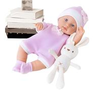 Générique Enfant Réaliste | Collection Réaliste Lavable 30 cm avec Lapin en Peluche | Enfant au Look Réel,Cadeau pour Famille Amis Ados Filles Anniversaire Noël Maison Voiture