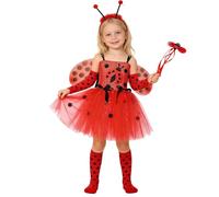 Générique Enfants Deguisement Cosplay Robe de Princesse Soirée Tulle Robes en Tutu Rouge Robes de Carnaval Fête Candy Sirène Petite abeille Princesse féérique Costume pour Bébé Enfant Filles