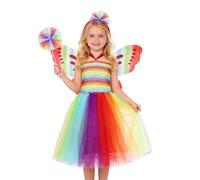 Générique Enfants Deguisement Cosplay Robe de Princesse Soirée Tulle Robes en Tutu Rouge Robes de Carnaval Fête Candy Sirène Petite abeille Princesse féérique Costume pour Bébé Enfant Filles