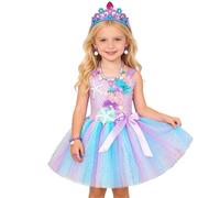 Générique Enfants Deguisement Cosplay Robe de Princesse Soirée Tulle Robes en Tutu Rouge Robes de Carnaval Fête Candy Sirène Petite abeille Princesse féérique Costume pour Bébé Enfant Filles