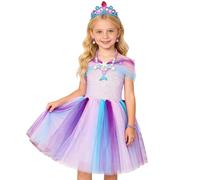 Générique Enfants Deguisement Cosplay Robe de Princesse Soirée Tulle Robes en Tutu Rouge Robes de Carnaval Fête Candy Sirène Petite abeille Princesse féérique Costume pour Bébé Enfant Filles