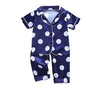 Générique Enfants Ensembles de Pyjama Ensemble Kawaii Vêtements Nuit Enfant Ado Manche Courte Top Short Fashion Mignon Dessin Animé Manches Courtes té Coton Imprimé pour Tout-Petit Bébé