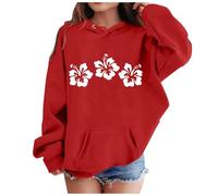 Générique Enfants Filles Sport Shirt,Pull Capuche pour Adolescents Enfant Mignon Imprimé Cartoon Manches Longues Décontracté Tops Hiver Automne et Printemps 2-7 Ans