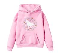 Générique Enfants Filles Sport Shirt,Sportwear Fashion Trendy Vêtement Printemps et Automne Décontracté Joli Sweat Capuche Cartoon Imprimé Tenue Graphique pour Vêtements Mode Fille Ado 7-14 Ans