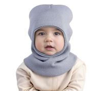 Générique Enfants Hiver Tricot Cagoule Bonnet 1-6 Ans Enfant Oreillette Capuche Bonnet Visage Cou Chapeaux Plus Chaud Écharpe Temps Froid Couverture Complète Garçons Filles Casquette De Ski Thermique