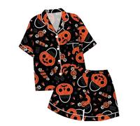 Générique Enfants Pyjama Ensembles 2 Pcs Fille Vêtement de Nuit Court Manches Courte Tops et Short Fashion Mignon Dessin Animé Vêtements Casual pour Tout-Petit Bébé