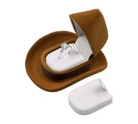 Générique Engagement Ring Box - Cowboy Hat Necklaces Holder - Protective Jewelry Holder Desk Decor For Dresser Christmas Home Birthday Bookshelf Mother's Day And Others