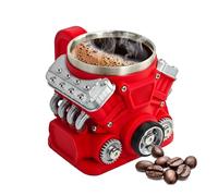 Générique Engine Coffee Mug, Retro Motor Cup, 3D Printed Engine Mug with Mechanical Detail, Portable Resin Drinkware, Car Theme Cup with Vintage Style, Drinkware for Men Husband Father