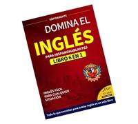 Générique English Book,Cahier D Exercices 6 en 1 Grammaire Vocabulaire Anglais - Méthode Bilingue Voyage Affaires Études Étranger Étudiants Lecture École