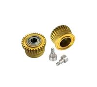 Générique Engrenage d'extrudeuse, K1 K1Max K1 Series, Roue Acier métal | Roue d'extrusion pour filament, acier traité thermiquement avec nickelage, 8.6g(DLC Hardened Steel)