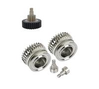 Générique Engrenage d'extrudeuse, K1 K1Max K1 Series, Roue Acier métal | Roue d'extrusion pour filament, acier traité thermiquement avec nickelage, 8.6g(Fully gear set A)