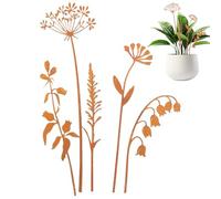 Générique Enhance outdoorAesthetics: Lift Your Garden with Metal Flowers, Create a Romantic Ambiance, and Inspire Beautiful Pathway Accents for Cozy Yard Decor Ideas