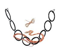Générique Enrichissement pour Serpents,Anneaux pour Serpent des Blés - Accessoires pour Reptiles et Amphibiens pour Salle d'Observation Salon Chambre à Coucher Zoo