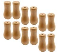 Générique Enrouleur de Cordon de Store en Bois 12pcs Beige pour Rideaux