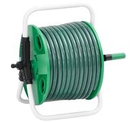 Générique Enrouleur de Tuyau Vert sur Pied avec Tuyau de 30 m PVC,Porte-Tuyau d'arrosage,4.89KG-3281508