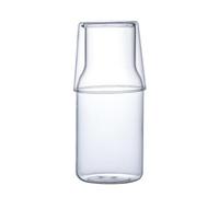 Générique Ensemble 1 Set Théière en Verre 400ml Résistante la Chaleur Tasse pour Petit-déjeuner, Pot à Lait et Tasse, pour Mariage ou Anniversaire
