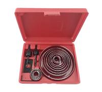 Générique Ensemble 19-127 Mm, Outils de Menuiserie à Usage Général, Portable, Foret pour Bois et Plaques de Plâtre, Rouge