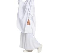 Générique Ensemble Abaya et khimar Soie de medine, Opaque,Abaya Long avec khimar Assorti,Jilbab Soie de medine, Hijab Islamique,Voile priére,pour Femme Musulmane voilée,hejj,omra,madrassa,Quotidien