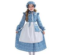 Générique Ensemble Bavarois pour Petite Fille, Robe Déguisement Bavaroise Enfant Fille Deguisement Enfant Tenue Fete D'Octobre Carnaval Set Bavarois Oktoberfest Tablier Robe Party |