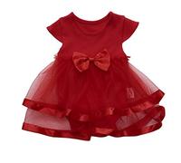 Générique Ensemble Bébé Fille Robe de Saint-Valentin et Bandeau Manches Longues Volants Nœud Papillon Tutu Jupe avec Imprimé d'amour Vêtements Tenues