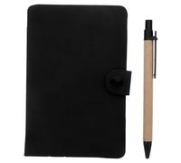 Générique Ensemble Bloc-notes avec Stylo et Marque-pages pour Organisation Travail et Apprentissage Fournitures Scolaires Papier Compact Noir