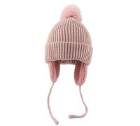Générique Ensemble Bonnet Écharpe Et Gants D'Hiver Pour Enfants Enfant Hiver Avec Pompon Tour De Cou Doublure Thermique Fille Garçon Cache Bebe 6 Ans Accessoires Set 3 (Rose,1-6 ans)