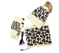 Générique Ensemble Bonnet Écharpe Gant Femme D'Hiver Écharpe Et Gants Set Pour De Ski D’Hiver Femmes Idee Cadeau Mamie Grand Mere Soeur Echarpe Tour Cou Coup Vent (Jaune,Taille unique)