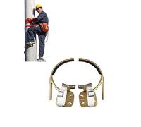 Générique Ensemble Complet de Crampons et Harnais de sécurité, Crampons Professionnels for l'élagage et la récolte de Noix de Coco en Toute sécurité Crampons en Acier antidérapants(13.8in)