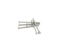 Générique Ensemble complet de vis allongées en acier inoxydable 304 avec rondelle et écrou/ensemble combiné de tiges de vis extra longues à tête cylindrique cruciforme(2set M5x130)