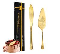 Générique Ensemble coupe-gâteau domestique et serveur à gâteau, ustensiles de coupe de gâteau en acier inoxydable - Coupe-gâteau de mariage antirouille | Ensemble de coupe de Durable, trancheur de