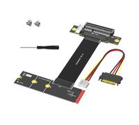 Générique Ensemble d ' Adaptateur d ' Extension NVMe PCIe pour mises à Niveau de Bureau compactes, câble Ruban Flexible avec Cartes PCB et Outils