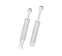 Générique Ensemble d ' assistant de perçage à poignée ergonomique, 2 pièces, Construction en acier inoxydable pour le travail détaillé des bijoux, pince à aiguille de perçage