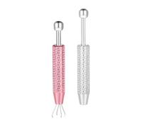 Générique Ensemble d ' assistant de perçage à poignée ergonomique, 2 pièces, Construction en acier inoxydable pour le travail détaillé des bijoux, pince à aiguille de perçage