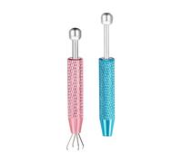 Générique Ensemble d ' assistant de perçage à poignée ergonomique, 2 pièces, Construction en acier inoxydable pour le travail détaillé des bijoux, pince à aiguille de perçage