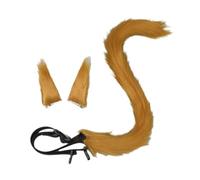Générique Ensemble D'accessoires De Cosplay En Fausse Fourrure Moelleuse - Pince À Cheveux Et Queue D'oreilles De Chat Pour La Fête De Noël D'halloween Pour Adultes