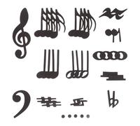 Générique Ensemble D'aimants Musicaux Double Face pour Tableau Blanc, Notes de Musique Magnétiques pour Éducation Musicale et Usage Domestique