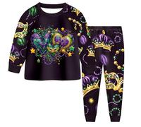 Générique Ensemble Danse Filles Paillettes Métallique Top Crop Noeud avec Short et Manchettes Frangées pour Danse Latine Jazz Soirée ou Carnaval