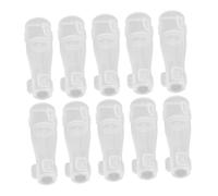 Générique Ensemble De 10 Couvercles Protecteurs Transparent Pour TêTes De Pinceaux Brosse Domestique En Plastique Anti-PoussièRe Accessoires Pratiques Pour Maquillage Et Peinture
