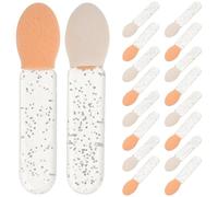 Générique Ensemble de 100pcs Applicateurs Pinceaux Cosmétiques en Acrylique, Pinceaux à Paupières et Lèvres Compacts pour Maquillage Quotidien à Domicile