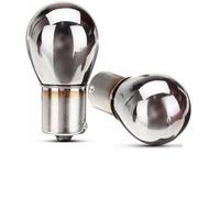 Générique Ensemble de 2 Ampoules pour Indicateurs Chromes Argent 12V Feu de Clignotant Ambre BAU15S PY21W