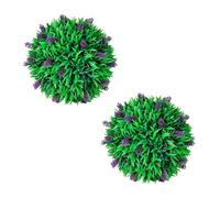 Générique Ensemble de 2 Boules de buis Artificiel avec Lavande 30 cm,Maison & Jardin,Décorations,Fleurs & Plantes artificielles,Vert,1.2 KG,41624