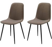 Générique Ensemble de 2 chaises de Salle à Manger Confortables avec Dossier en Cuir | Chaise de Bureau avec Support en Fer for hôtel et café(I)