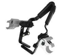 Générique Ensemble de 2 Leviers de Frein pour Fauteuil Roulant en Alliage D'aluminium Noir, Poignée Longue, Fonction Antidérapante, Fixation Solide pour Usage à Domicile