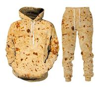 Générique Ensemble de 2 Pièces de Survêtement pour Hommes Animal Ice Wolf 3d Sweat à Capuche Imprimé Et Pantalon de Jogging Ensemble de Vêtements de Sport à Capuche Décontractés